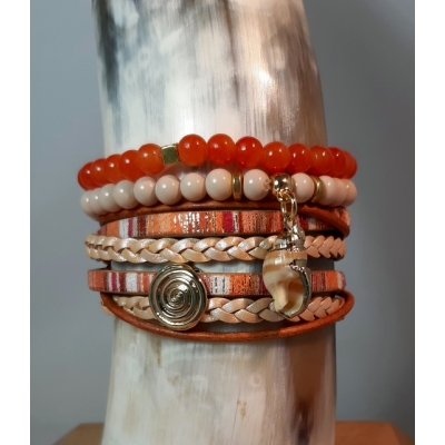 warm oranje met goud warm oranje met goud